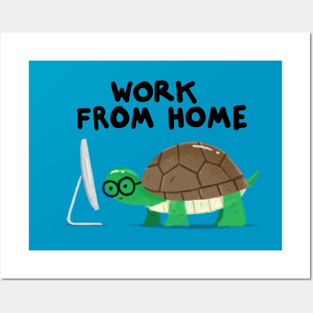 Work From Home Wall Art by mikropolka